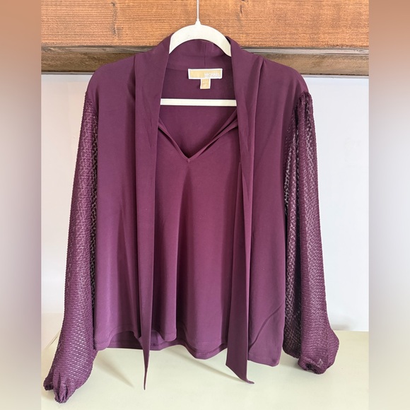 Michael Kors Tops - Michael Kors Neck-Tie Blouse